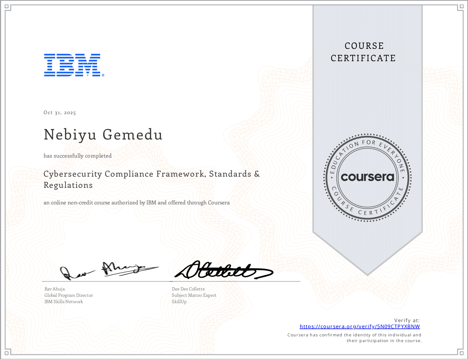 Breaking the Web: Web Application Pentesting certificate